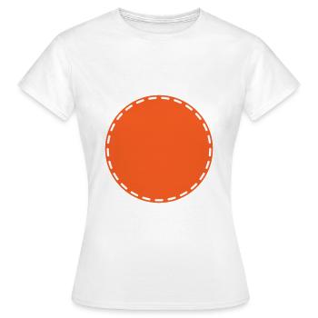 Circle Symbol Placeholder Blank - Women's T-Shirt - white - Front - AI Model Female 172 dark (172cm)