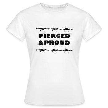Piercing and tattoos - Women's T-Shirt - white - Front - AI Model Female 172 dark (172cm)