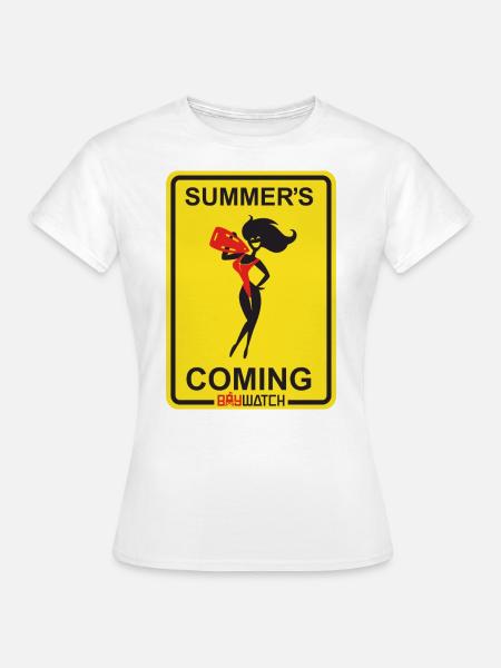 Baywatch Sign Summer´s Coming - Women's T-Shirt - white
