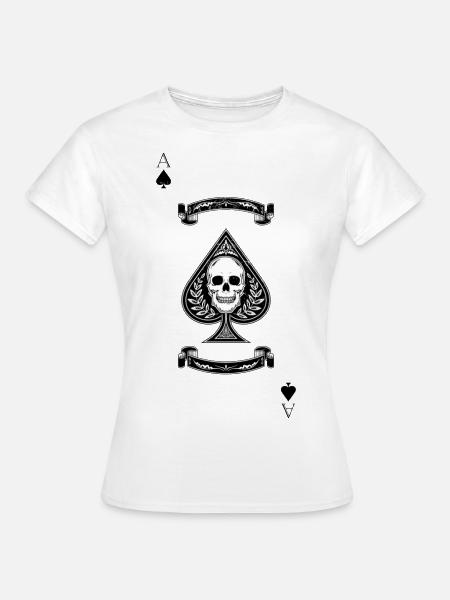 Pik Ass - Frauen T-Shirt - Weiß