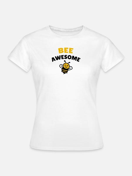 Bee awesome - Frauen T-Shirt - Weiß