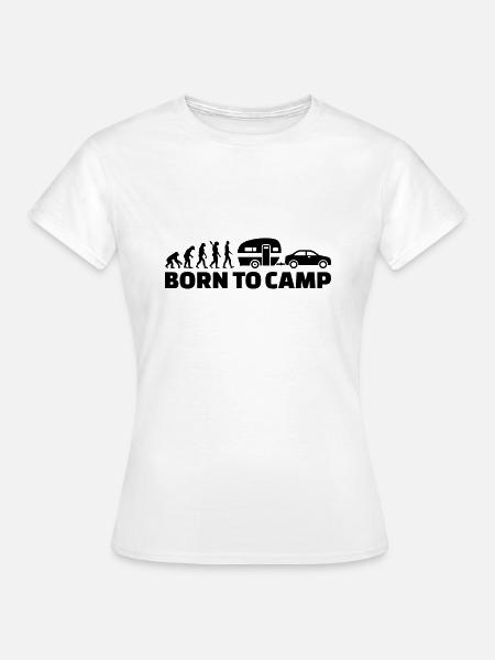 Wohnwagen - Frauen T-Shirt - Weiß