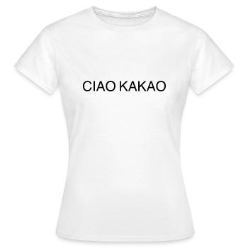 CIAO CACAO - T-shirt Femme - blanc - Devant - AI Model Female 172 dark (172cm)