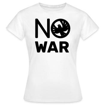 Pas de guerre - Pas de guerre - T-shirt Femme - blanc - Devant - AI Model Female 172 dark (172cm)