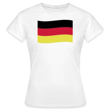 Allemagne Drapeau - T-shirt Femme - blanc - Devant - AI Model Female 172 dark (172cm)