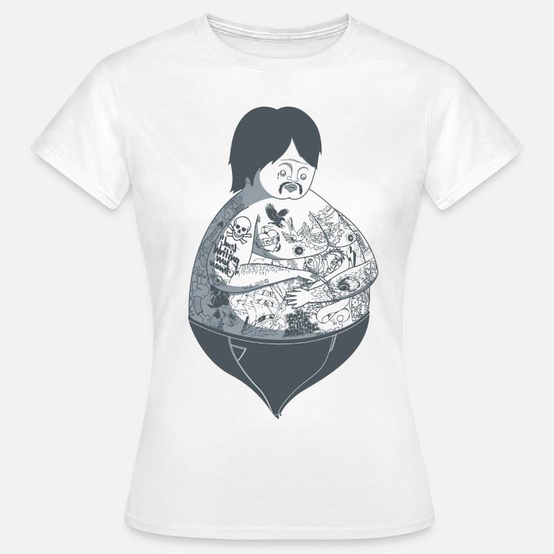 Tattoo Guy - Frauen T-Shirt - Weiß