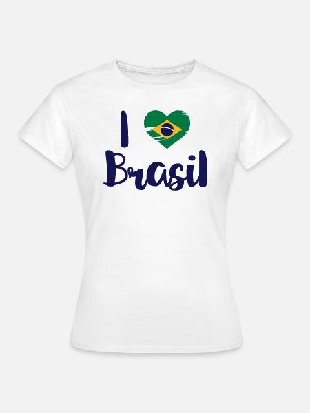 I love Brasil - Frauen T-Shirt - Weiß