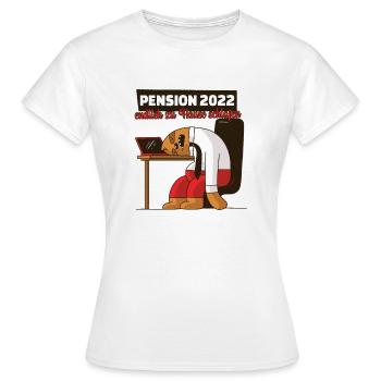 Pension 2022 - Pensionierung 2022 - Frauen T-Shirt - Weiß - Vorne - AI Model Female 172 dark (172cm)