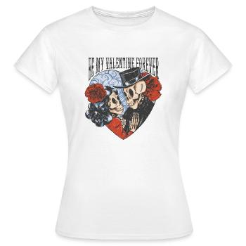 Be my Valentine forever - Women's T-Shirt - white - Front - AI Model Female 172 dark (172cm)