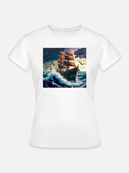Tempestuous Voyage - Frauen T-Shirt - Weiß