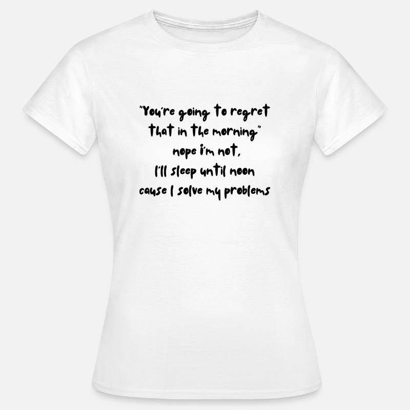 Solving regrets - Women's T-Shirt - white