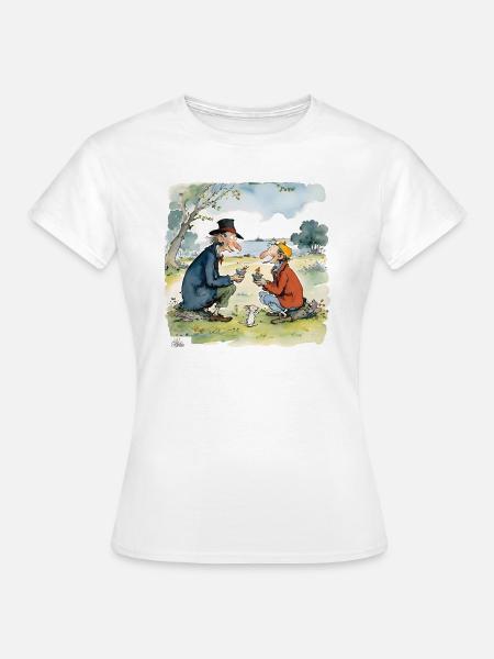 Ältere Freunde zusammen - Frauen T-Shirt - Weiß