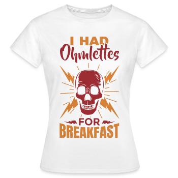Electronic joke - Women's T-Shirt - white - Front - AI Model Female 172 dark (172cm)