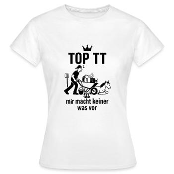 Tournament Helper, Horse Helper - Women's T-Shirt - white - Front - AI Model Female 172 dark (172cm)