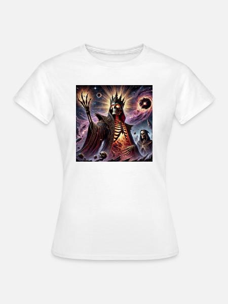 Dunkler kosmischer Nekromant - Frauen T-Shirt - Weiß