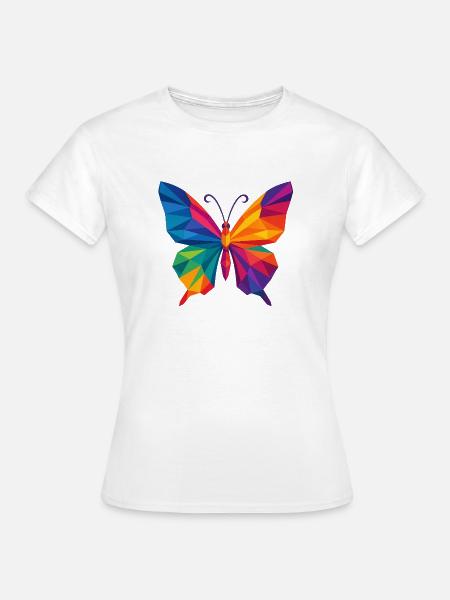 Schmetterling - Frauen T-Shirt - Weiß