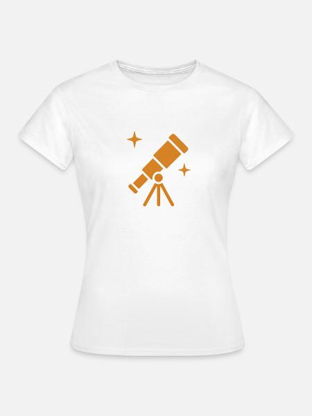 Teleskop - Frauen T-Shirt - Weiß