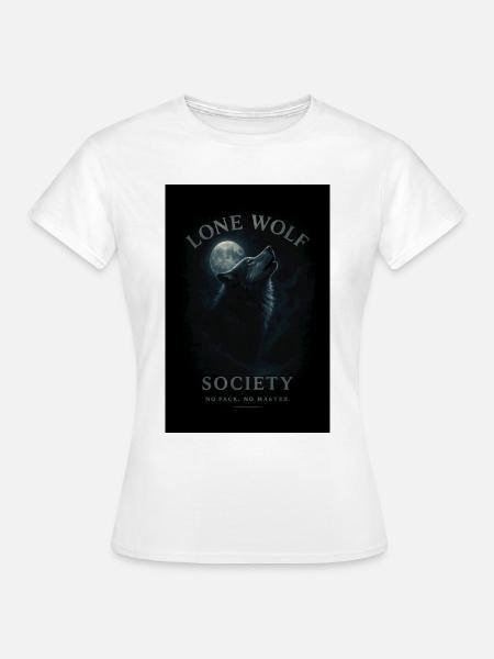 Lone Wolf Society - Frauen T-Shirt - Weiß