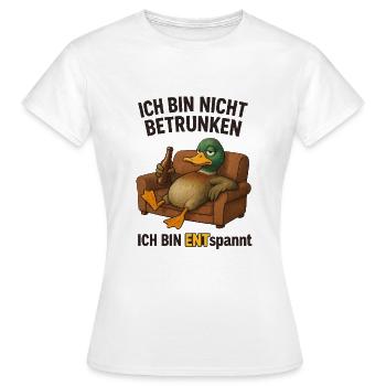 Je ne suis pas ivre DÉTENDUE - T-shirt Femme - blanc - Devant - AI Model Female 172 dark (172cm)