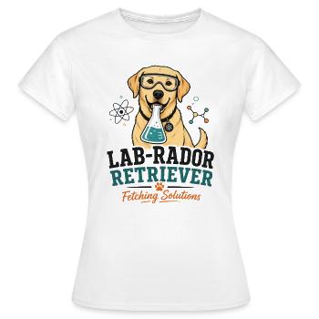 Lab-Rador Retriever Design – Labrador Research - Women's T-Shirt - white - Front - AI Model Female 172 dark (172cm)
