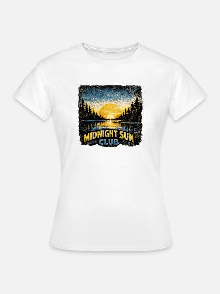 Skandinavischer Mitternachtssonnenclub - Frauen T-Shirt - Weiß