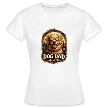 Père de chien avec des lunettes de soleil - T-shirt Femme - blanc - Devant - AI Model Female 172 dark (172cm)