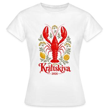 Fête des écrevisses 2026 - T-shirt Femme - blanc - Devant - AI Model Female 172 dark (172cm)