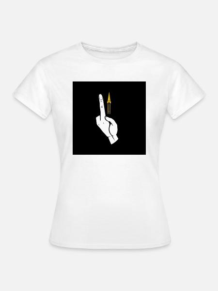 System Error: Der kosmische Mittelfinger - Frauen T-Shirt - Weiß