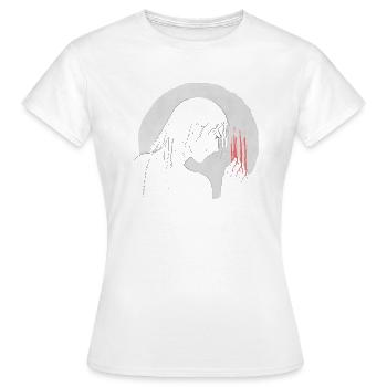réflexion - T-shirt Femme - blanc - Devant - AI Model Female 172 dark (172cm)