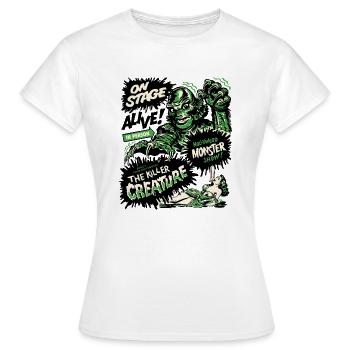 The Killer Creature Hollywood Show - T-shirt Femme - blanc - Devant - AI Model Female 172 dark (172cm)