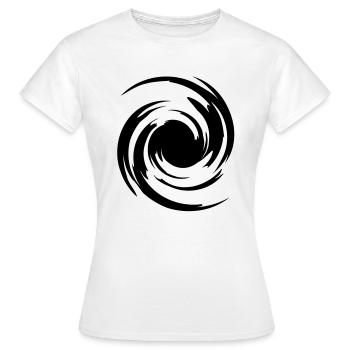 big_swirl - Frauen T-Shirt - Weiß - Vorne - AI Model Female 172 dark (172cm)