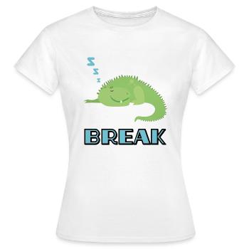 Pause - Frauen T-Shirt - Weiß - Vorne - AI Model Female 172 dark (172cm)