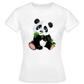 panda - T-shirt Femme - blanc - Devant - AI Model Female 172 dark (172cm)