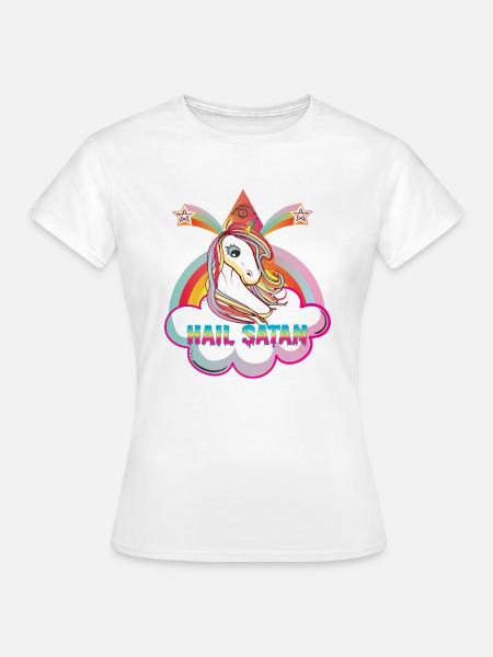 HAIL SATAN ! - Frauen T-Shirt - Weiß