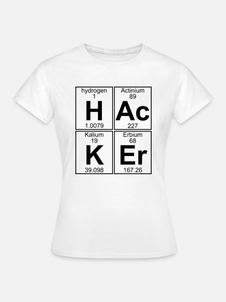 H-Ac-K-Er (hacker) - Full - Frauen T-Shirt - Weiß