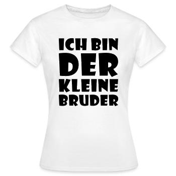 Der kleine Bruder - Frauen T-Shirt - Weiß - Vorne - AI Model Female 172 dark (172cm)