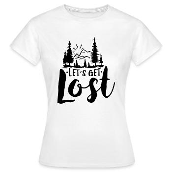 Let s get lost - Frauen T-Shirt - Weiß - Vorne - AI Model Female 172 dark (172cm)