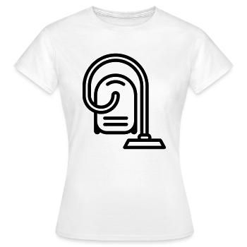Staubsauger - Frauen T-Shirt - Weiß - Vorne - AI Model Female 172 dark (172cm)