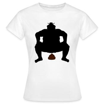 Tas de lutte sumo - T-shirt Femme - blanc - Devant - AI Model Female 172 dark (172cm)