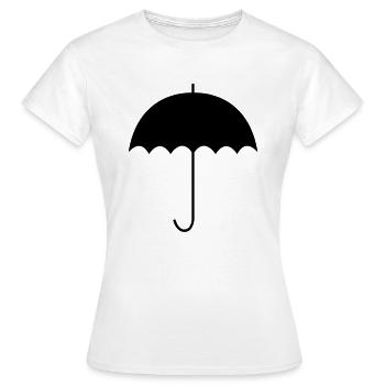 regenschirm - Frauen T-Shirt - Weiß - Vorne - AI Model Female 172 dark (172cm)