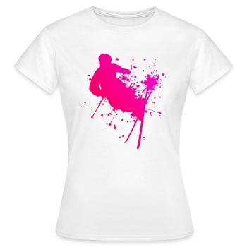 Ski Freestyle Herren Slopestyle Freestyle Ski - Frauen T-Shirt - Weiß - Vorne - AI Model Female 172 dark (172cm)
