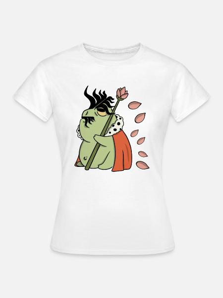 Frosch - Comic - Frauen T-Shirt - Weiß