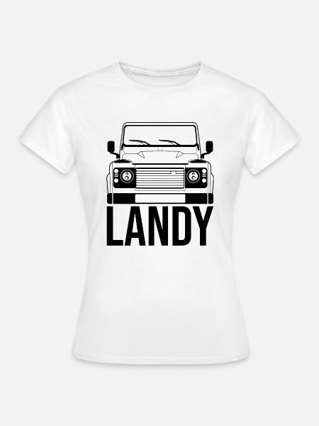 Landy Offroad Allrad SUV Auto Geländewagen 4x4 AWD - Frauen T-Shirt - Weiß