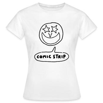 COMIC STRIP - T-shirt Femme - blanc - Devant - AI Model Female 172 dark (172cm)