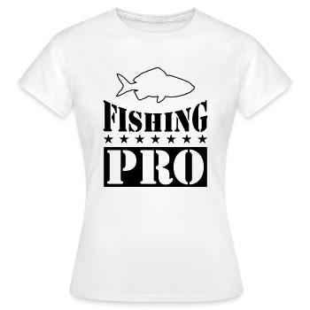 fishing pro - Frauen T-Shirt - Weiß - Vorne - AI Model Female 172 dark (172cm)