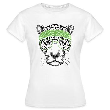 Leopard - Women's T-Shirt - white - Front - AI Model Female 172 dark (172cm)