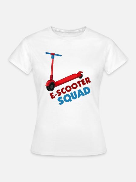 E-Scooter Roller Scooter - Frauen T-Shirt - Weiß