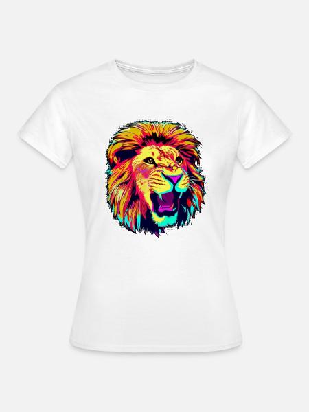 Lion - Frauen T-Shirt - Weiß