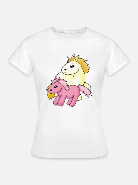 Freches Einhorn - Frauen T-Shirt - Weiß