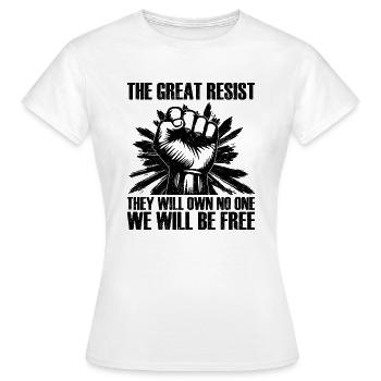 La Grande Résistance - T-shirt Femme - blanc - Devant - AI Model Female 172 dark (172cm)